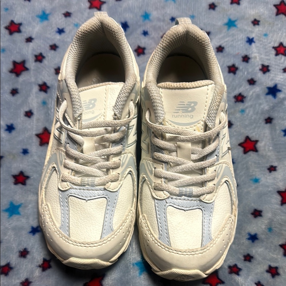 New Balance Kids' Cream Running Shoes